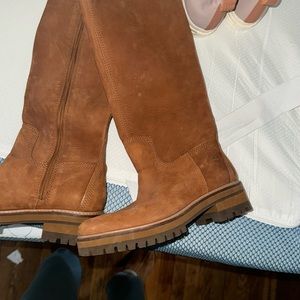Never worn timberland knee high suede boots